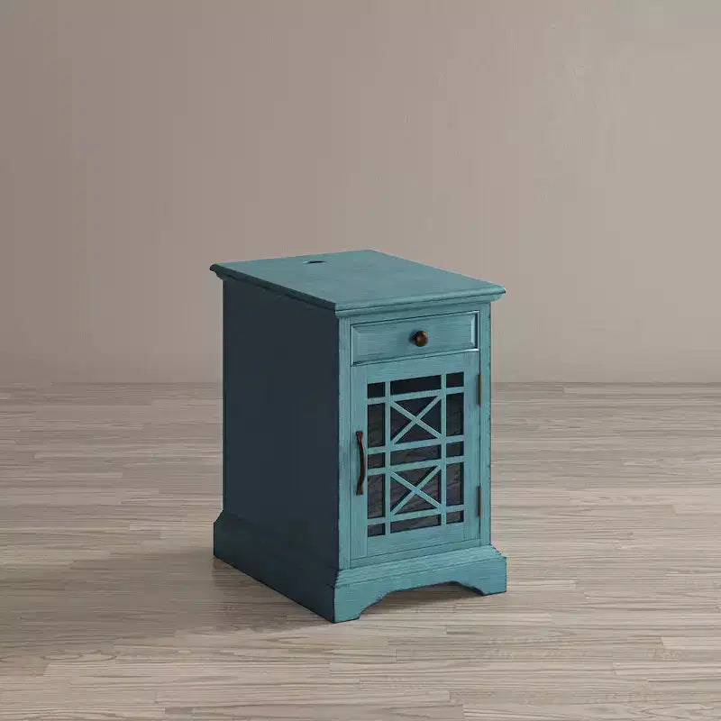 Table d'appoint de chevet avec chargeur USB Craftsman