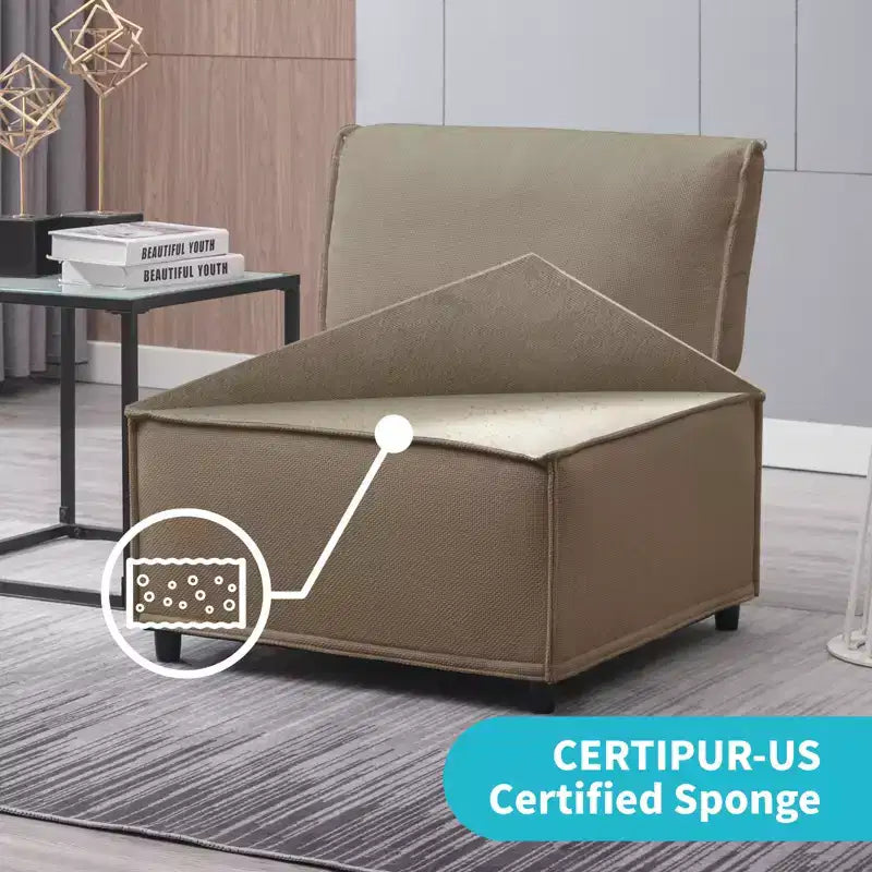 Canapé modulaire sectionnel en U ou en L avec pouf, grand canapé-lit moderne convertible et réversible