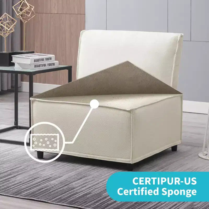 Canapé modulaire sectionnel en U ou en L avec pouf, grand canapé-lit moderne convertible et réversible