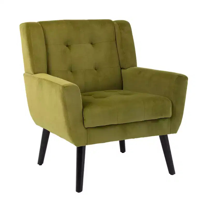 Fauteuils d'appoint pour chambre à coucher, fauteuil d'appoint ergonomique moderne en cuir souple pour salon, avec pieds noirs pour intérieur.