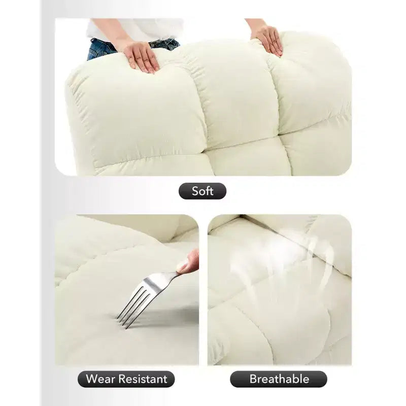 Fauteuil inclinable à bascule, fauteuil à bascule pivotant à 360° pour le salon, fauteuil de crèche rembourré en tissu avec poches latérales pour les petits espaces