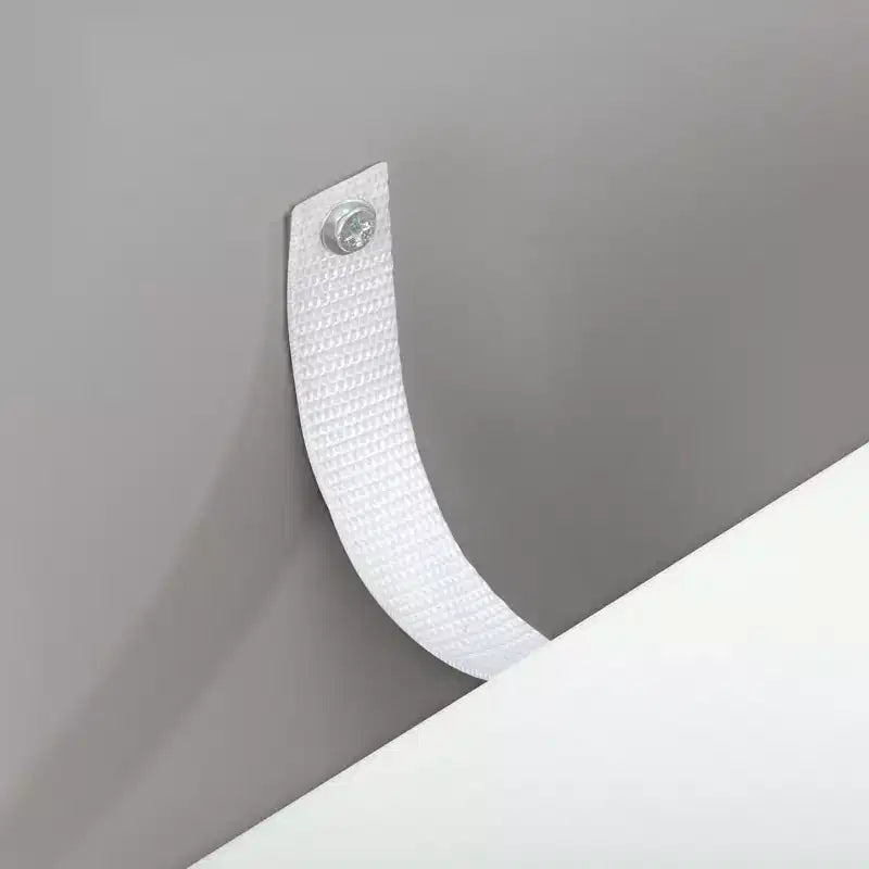 Commode blanche en panneau de particules à 5 tiroirs de 66 cm de large