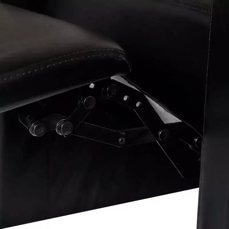 Canapé inclinable 3 places de cinéma maison avec porte-gobelets intégrés - Noir