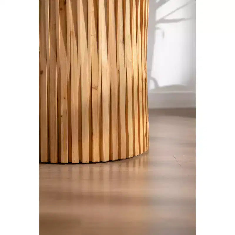 Tables basses et tables d'appoint cylindriques avec motif de fût texturé Styles Mid-Century Modern, Industriel, Brutaliste 16 ou 24H