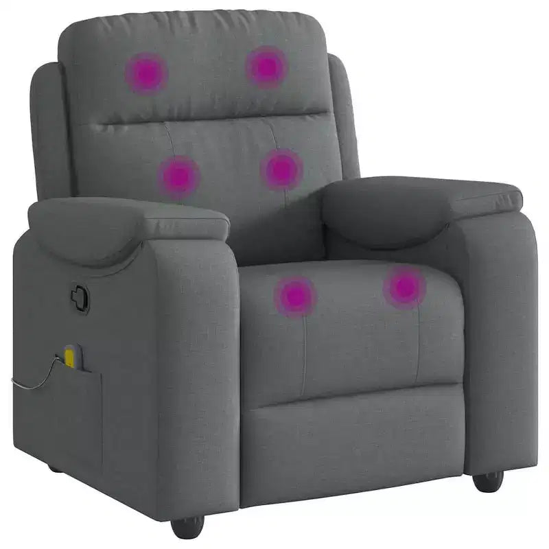 Fauteuil inclinable de massage gris foncé
