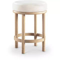 Meridian Furniture,Monette Cream Velvet Counter Stool