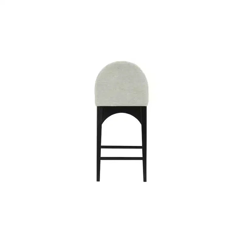 Tabouret en Tissu Chenille Menthe