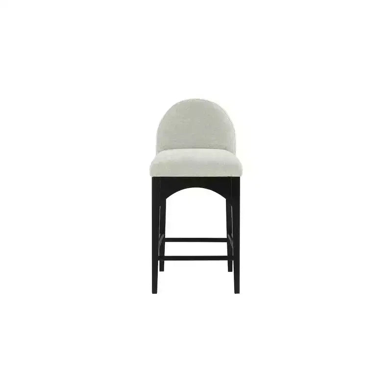 Tabouret en Tissu Chenille Menthe