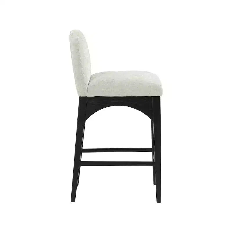 Tabouret en Tissu Chenille Menthe