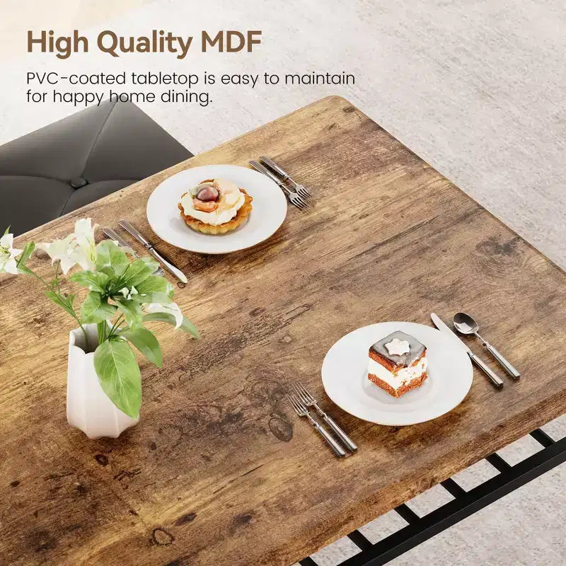 Table de salle à manger pour 4, avec banc rembourré et 2 tabourets carrés, avec étagères de rangement, mobilier de salle à manger pour petit espace