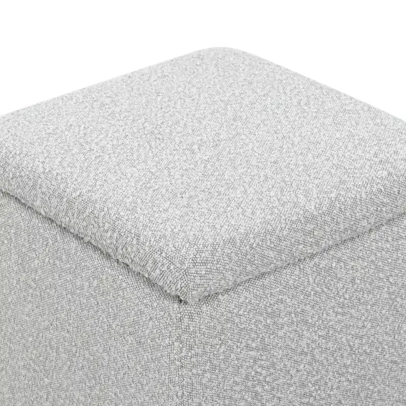 Pouffe de rangement Becka Square Boucle