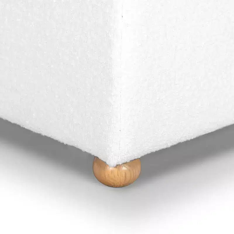 Pouffe de rangement Becka Square Boucle