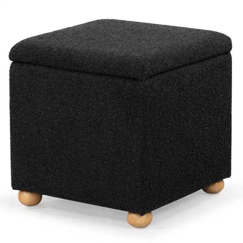 Pouffe de rangement Becka Square Boucle
