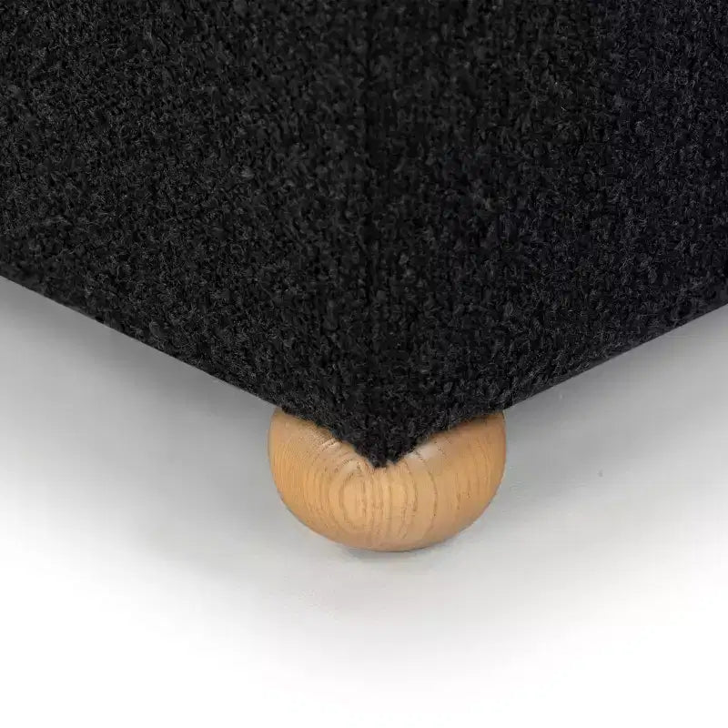 Pouffe de rangement Becka Square Boucle