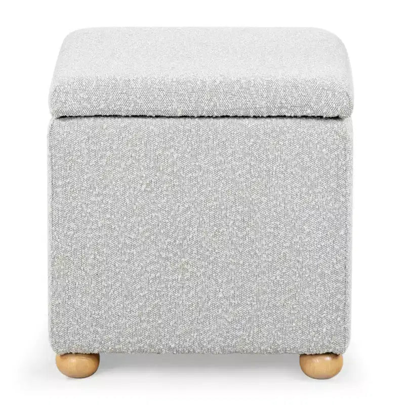 Pouffe de rangement Becka Square Boucle