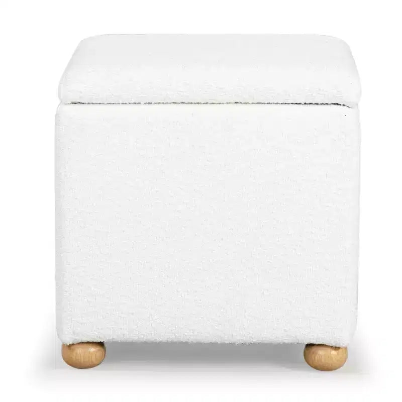 Pouffe de rangement Becka Square Boucle