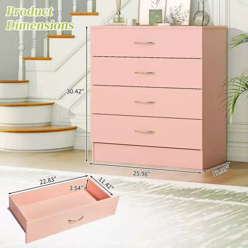 Commode à 4 tiroirs de 25,98 po de largeur