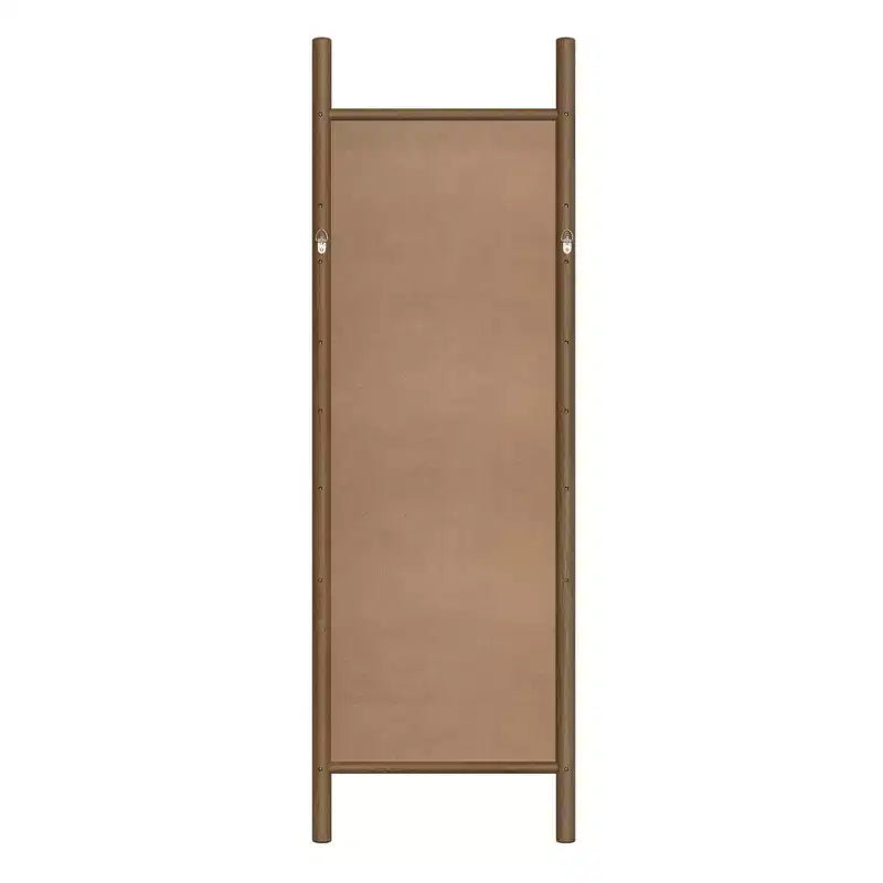 Miroir rectangulaire intégral avec cadre en bois, miroir mural/sur pied
