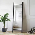 Miroir rectangulaire intégral avec cadre en bois, miroir mural/sur pied