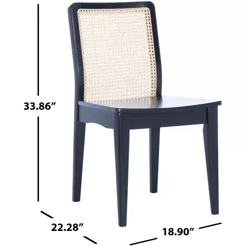 Chaise de salle à manger en rotin (lot de 2)
