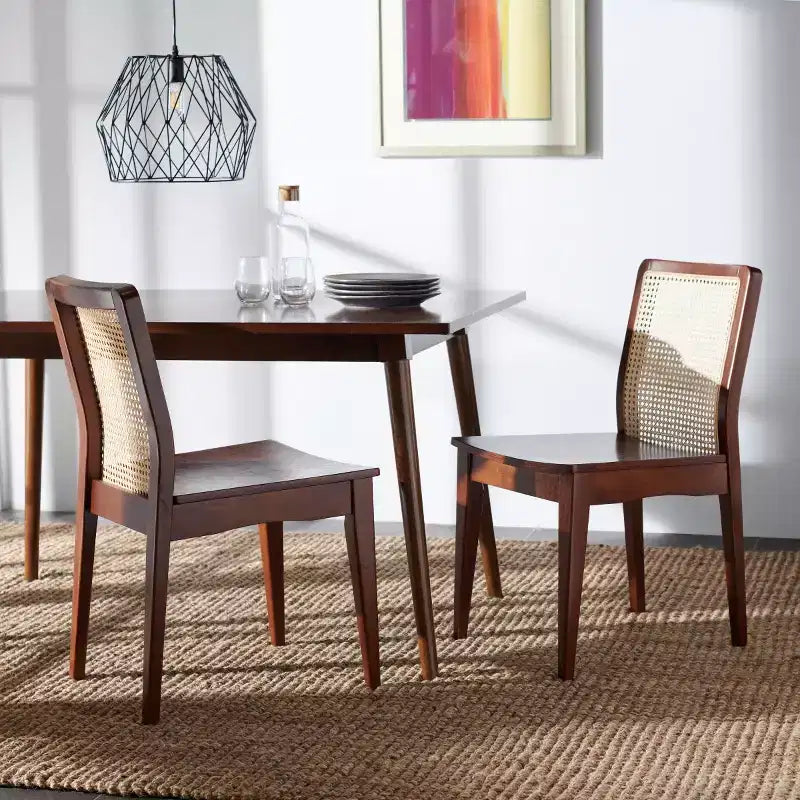Chaise de salle à manger en rotin (lot de 2)