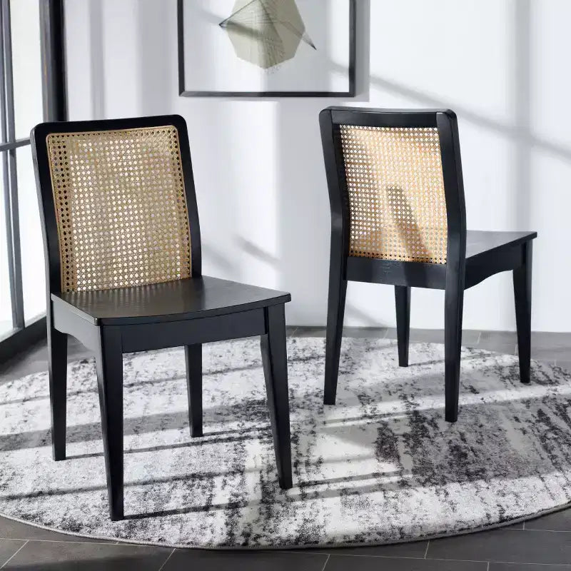 Chaise de salle à manger en rotin (lot de 2)