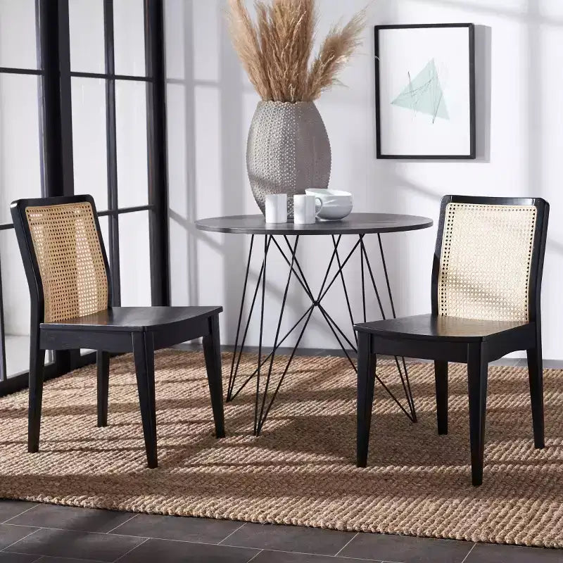 Chaise de salle à manger en rotin (lot de 2)