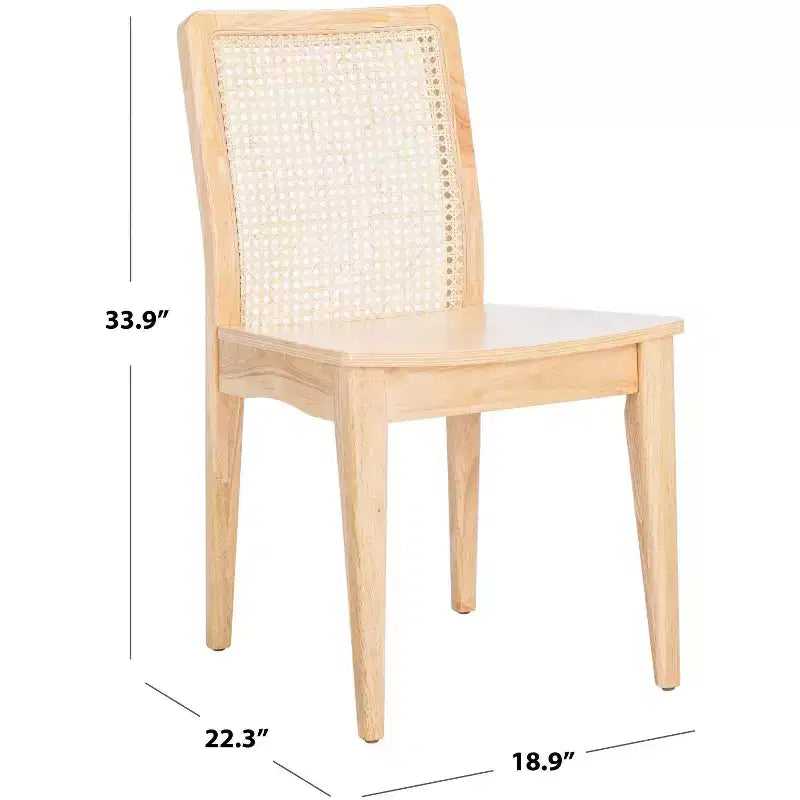 Chaise de salle à manger en rotin (lot de 2)