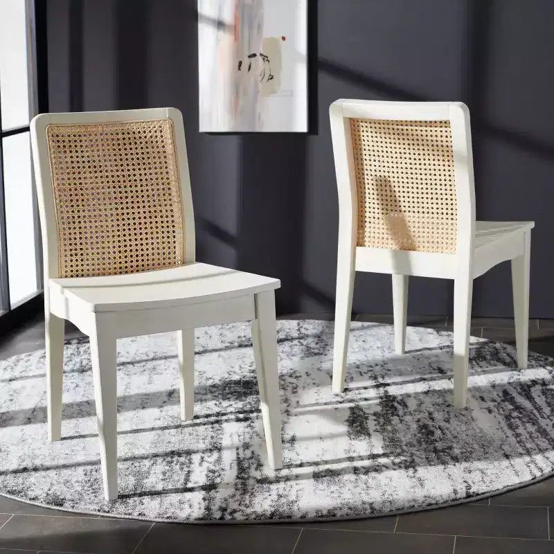 Chaise de salle à manger en rotin (lot de 2)