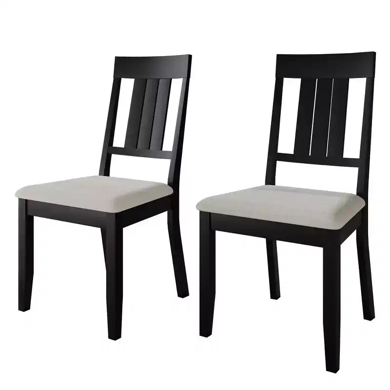 Chaise de salle à manger en bois avec revêtement gris chaud