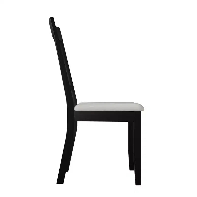 Chaise de salle à manger en bois avec revêtement gris chaud