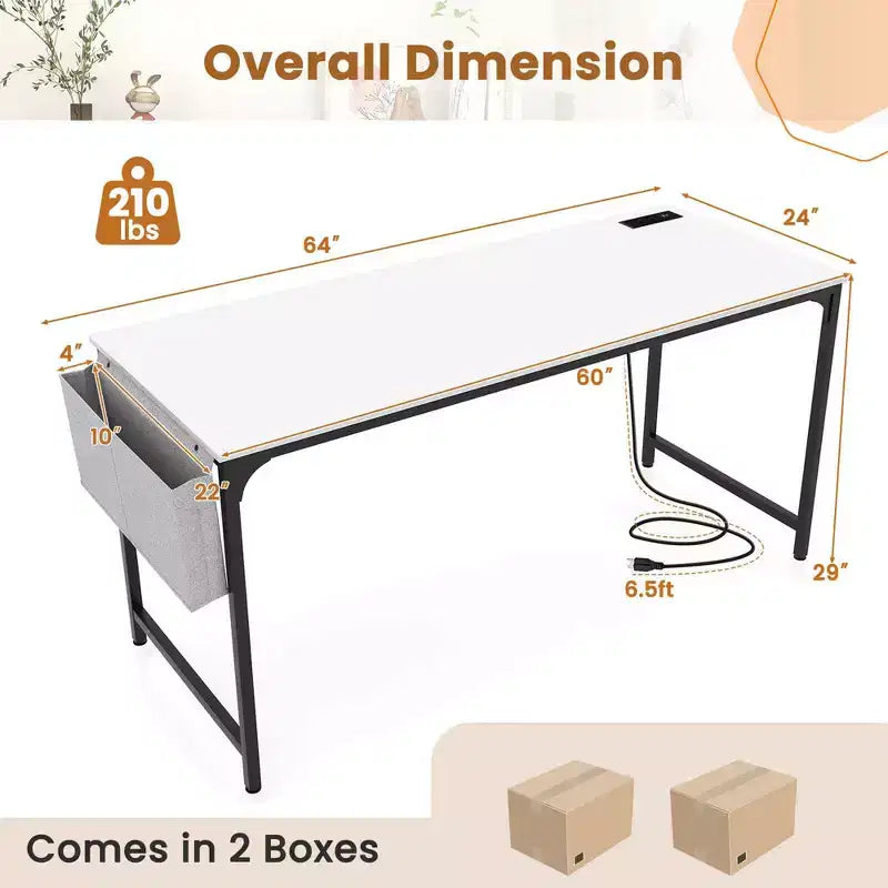 Table de salle de réunion avec station de charge et support de casque Cadre métallique Blanc
